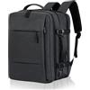 Cozary Zaino da Viaggio Bagaglio a Mano 42x30x20 cm per Easyjet | Zaino Easyjet Compatibile con Sottosedile, 28L, per Laptop 15.6, Impermeabile, Ideale per Viaggi