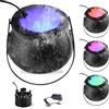 XPJBKC Macchina di Nebbia di Halloween, Calderone Strega con Nebbia, Calderone Halloween con 12 Luci Colorate a LED, Pentolone Strega Halloween, Fog Macchina Nebbia Diffusore per Halloween, Natale