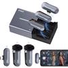 SYNCO P2ST Microfono lavalier wireless iOS 17/16/15 USB-C custodia 2TX blu | Microfono lavalier wireless, custodia di ricarica, Plug & Play, portata 150 m, riduzione del rumore, stereo, podcast