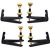 Soundman® - 4 punte sottili per violoncello, design tradizionale, colore: nero, set da 4 pezzi