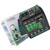 ModLuvano Mixer audio DJ a 4 canali con lettore MP3 USB, alimentazione 48 V, ingressi XLR TRS per live streaming per podcast Studio Recording Sound Board Console blu (verde)