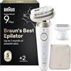 Braun Silk-Épil 9 Flex Epilatore Elettrico Donna, Accessori, 9-042 3d Oro