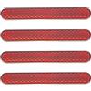 Briny River 4 Catarifrangenti Di Sicurezza Per Motociclette 100x13x7mm Certificazione E-MARK Per Biciclette Motociclette Scooter Rosso
