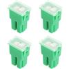 VGOL 4 Pezzi Fusibile Terminale Femmina 32V 40A Fusibile A Cartuccia A Innesto Per La Sostituzione Del Fusibile A Cartuccia In Automobili E Camion (Verde)