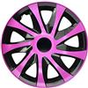 NRM ko241 Copricerchi Draco CS, Nero/Rosa, 13 Pollici, Set da 4