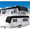 POPUBBY Copertura per Tetto Camper, 7,5 x 3 m / 295,27 x 118,11 | 210D Tessuto Oxford, Impermeabile, Antivento, Protezione UV/Sole/Gelo/Dalla Neve, Telo per Roulotte, Caravan
