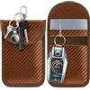 lanpard Faraday Custodia per chiavi dell'auto, confezione da 2 sacchetti Faraday, custodia per blocco del segnale chiave, blocco RFID per telecomando senza chiave, accesso remoto antifurto senza