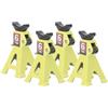 LJCM Cavalletto per Cric per Auto RC Cavalletto per Cric Leggero in Lega di Alluminio Compatto Regolabile in Altezza 4 Pezzi per Auto RC (Yellow)