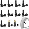 zoerbufan 20 Pezzi Valvola per pneumatici, Valvole in Gomma Snap-in TR413 Valvole in Gomma, Gomma Pneumatici Valvola per Auto, Moto, Fuoristrada, Biciclette, Scooter