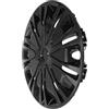 FOMIYES Copricerchi 14 Pollici Neri in PP Decorativi Resistenti | Montaggio Semplice, Protezione Ruota, Stile Due Toni, per Auto Compatibili, Finitura Robusta