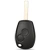 Mon & Sons MSKEYZ per 2 pulsanti per Opel Vivaro 2014 2015 2016 Custodia per chiave elettronica Renault Trafic Renault Master Key Fob Renault Kangoo Modus Clio Dacia Sandero Movano VA2 Blade