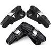 QKEPCY 4 Pezzi Porta Occhiali Auto Clip Parasole Supporto Biglietti Multifunzione Organizzatore Veicolo(Argento)