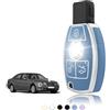 TOOMUME Cover Chiave Auto per Mercedes Benz Classe A B C GLA GLC CLA Vito | Silicone Morbido, Antiurto, Anticaduta, Antigraffio, Custodia Protettiva Chiave per W204 W176 W205 W203 GLE GLK, 3 Tasti