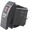 Mintice Auto 12V 20A LED Rosso Luce Pannello Interruttore a Bilanciere | Pulsante Cruscotto Impermeabile Camion 5Pin Offroad Light