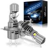 SHINYY Lampadine H4 LED Lenticolari Fari per Auto o Moto, 30000LM 6500K Bianco Freddo LED H4 HB2 9003 con Lente Canbus Anti Errore per Abbaglianti e Anabbaglianti, Sostituzione Lampade Alogeno, 2 pcs