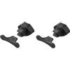 blntackle76 Set: 1, 2, 4, 6 o 8 fermaporta per roulotte, bianco, nero, porta camper, porta di servizio, porta campervan, blocco porta (2 pezzi) nero)