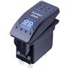 Mintice Auto 12V 20A LED Blu Luce Pannello Interruttore a Bilanciere | Pulsante Cruscotto Impermeabile Camion 5Pin Spot Light