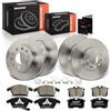 Frankberg set freni incl. 4 dischi freno + 8 pastiglie freno anteriori e | Compatibile con: Altaea XL 5P5 5P8, Golf VI Cabriolet 517, A3 8P1, Golf Plus 521 5M1, O.c.t.a.v.i.a II 1Z3