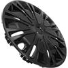 Ipetboom Copricerchi da 14 Pollici in PP Nero per Cerchioni Auto | Protezione Ruote, Montaggio Semplice, Design Elegante, Compatibili SUV e Auto, Finitura Nera