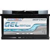 Electronicx Batteria di alimentazione GEL 12V 110Ah - Batteria GEL Deep Cycle 110 AH per camper, van, barca e impianto solare. Dimensioni: 315×175×190mm, riempita e carica, polo positivo a destra