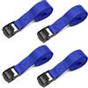 SHUBEIEUMI 4 PCS Cinghie di Fissaggio a Cricchetto,50cm x 2cm(Blu) | Cinghia di Ancoraggio con Chiusura, Adatto per Moto, Auto, Portabiciclette,Cinghie di Tensione