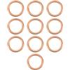 VGOL 10 Pcs Guarnizioni Per Tappi Di Scarico Dell'olio Per Auto 11137546275 16x22x2mm Rame Compatibile Con Opel Movano X62 Compatibile Con Vivaro K9