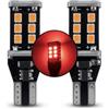 MCK Auto - Sostituzione per T10 T15 W16W LED CanBus Set di lampadine a luce rossa molto chiare e senza errori compatibili con E60 E90 A3