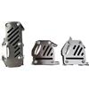 HWBZDPZQD 3 pezzi di copri pedali acceleratore for auto, in lega di alluminio antiscivolo, for auto universale, accessori for pedali, for freno, for frizione