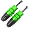 Generico Accessori Per Moto, Protezioni Laterali Anticaduta Per Telaio, Slider Di Scarico, Per YZF R6 R1 R3 R25 FZ6 FZ1 FZ8 Protezione Anticaduta Del Telaio(Verde,X-2)