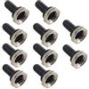 Mintice 12mm Interruttore a Levetta in Metallo Cappello Manopola Tappo | 10 Pezzi Nero Gomma Copertura Bagagliaio Impermeabile Anti Polvere