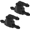 VGOL 2 Pezzi Valvola Di Non Ritorno Per Lavavetri Tubo Di Ritegno T A 3 Vie Compatibile Con 4Runner Corolla Highlander Land Cruiser Prado Mirai Sequoia Tundra