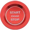 SG Store Auto Start/Stop Pulsante Interruttore Motore Copertura Modanatura Interna Compatibile con Discovery Sport/Evoque/Velar/Discovery/Voguer/Range Rover Sport Lega Di Alluminio Rosso