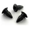 Vehicle Clips 10 madreviti di plastica con guarnizione per il fissaggio della targa, per foro 8 x 8 mm