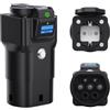 TKSE Adattatore V2L, 3,5 kW, 16 A, 220 V, tipo 2 su adattatore Schuko | 1-7 diverse impostazioni di resistenza, per veicoli elettrici che supportano le funzioni V2L