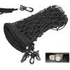 HCVERTE Rete Bagagliaio Auto 120 x 70 cm - Rete Elastica Fermabagagli con Ganci | Rete Portaoggetti Auto Estensibile, con 4 Ganci, 4 Adesivi e 4 Viti, Rete per Cani Auto, per Fissare Bagagli e Oggetti
