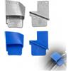 Vyksten 4 Pezzi, Strumento per Cinghia Elastica, Posa Rimozione Alluminio Plastica | Kit di montaggio Smontaggio Cinghia con due pezzi argento e due blu, per posa e rimozione su pulegge auto