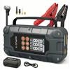 KOPUO 7000A 150PSI Avviatore Batteria Auto con Compressore-Grigio | 12V Starter Auto Portatile con Schermo LCD, 2-USB, Adatto a benzina da 8 L&diesel da 6,5 L, Set completo di accessori