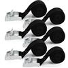 vsshe 6 Pcs Cinghie di Tensione, 1 M x 2.5 cm Cinghie di Fissaggio con Fibbia, Cinghia a Cricchetto carico resistenza fino a 250 kg, Cinghia di Ancoraggio con Chiusura per Moto, Auto,Portabiciclette