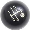 WERKFNKBNH Auto Leva Pomello Cambio Per Fiat 500 500C 2007-2018 Pomello Del Cambio Con Stemma Cuffia 5 Marce(5 Speed)