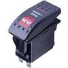 Mintice Auto 12V 20A LED Rosso Luce Pannello Interruttore a Bilanciere | Pulsante Cruscotto Impermeabile Camion 5Pin Rear Light