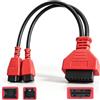 VETOLAKA Cavo da 12 + 8 pin, connettore di bypass di sicurezza OBD: adattatore 12+8 adatto per veicoli SGW, adattatore cavo OBD2 preciso FCA, SGW Bypass Dongle, per connettore diretto OBD2