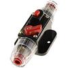 Mintice 12V 20A Auto Interruttore Circuito Automatico Audio Portafusibili | Fusibili in Linea Protezione Disgiuntore Motore dell'automobile Stereo Audio Ripristina Manuale Fusibile