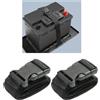 FHZROM Cinghia per batteria auto, 99 cm, regolabile, 2 pezzi | Fibbia in plastica a sgancio rapido, cinghia universale per auto, SUV, barche
