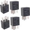 Mintice 5 X 12V 30A Auto Relè 5Pin Veicolo Automobile Relè Interruttore | Elettrici Avviamento Pompa Carburante Fan Pesante Spdt Impermeabile