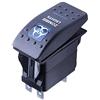 Mintice Auto 12V 20A LED Blu Luce Pannello Interruttore a Bilanciere | Pulsante Cruscotto Impermeabile Camion 5Pin Zombie Light