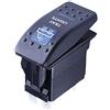 Mintice Auto 12V 20A LED Blu Luce Pannello Interruttore a Bilanciere | Pulsante Cruscotto Impermeabile Camion 5Pin Tray Light