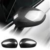 KUNGKIC per Abarth 595 695 595C 695C 2012-2024 per Fiat 500 2008-2024, calotte in fibra di carbonio rigida, 1 paio di calotte per specchietto retrovisore auto, accessori (nero)