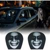 Kiiwah 2 Pezzi Copripoggiatesta Auto Halloween, Camion Faccia Spettrale | Halloween Stampa Faccia Horror, Elastici e Lavabile, Copri Poggiatesta Auto Universali Per Berlina Camion Veicoli Guida