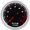 ETOPARS 52mm Motore Auto Kit Calibro di Tachimetro Puntatore Indicatore RPM | Luminoso a LED Bianca Display Universale Fumo Tinta Len