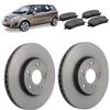 OP Kit dischi 308mm e pastiglie freno anteriori compatibile con Opel Meriva b 2010-2017